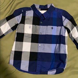 Burberry boys button up size 18 months